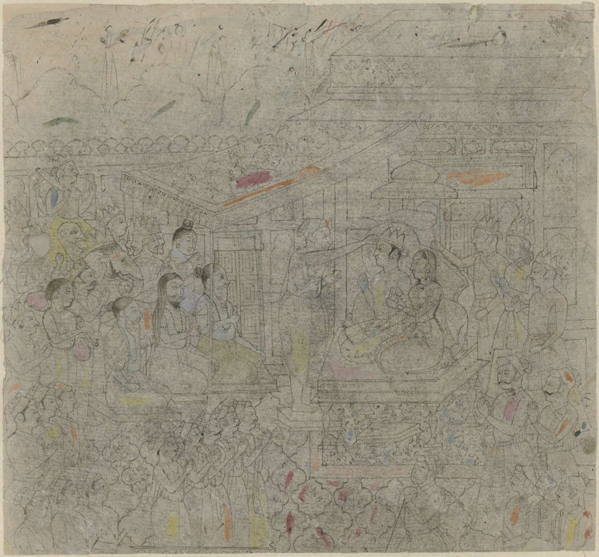 The coronation of Rama, anonymous, c. 1800 - c. 1899