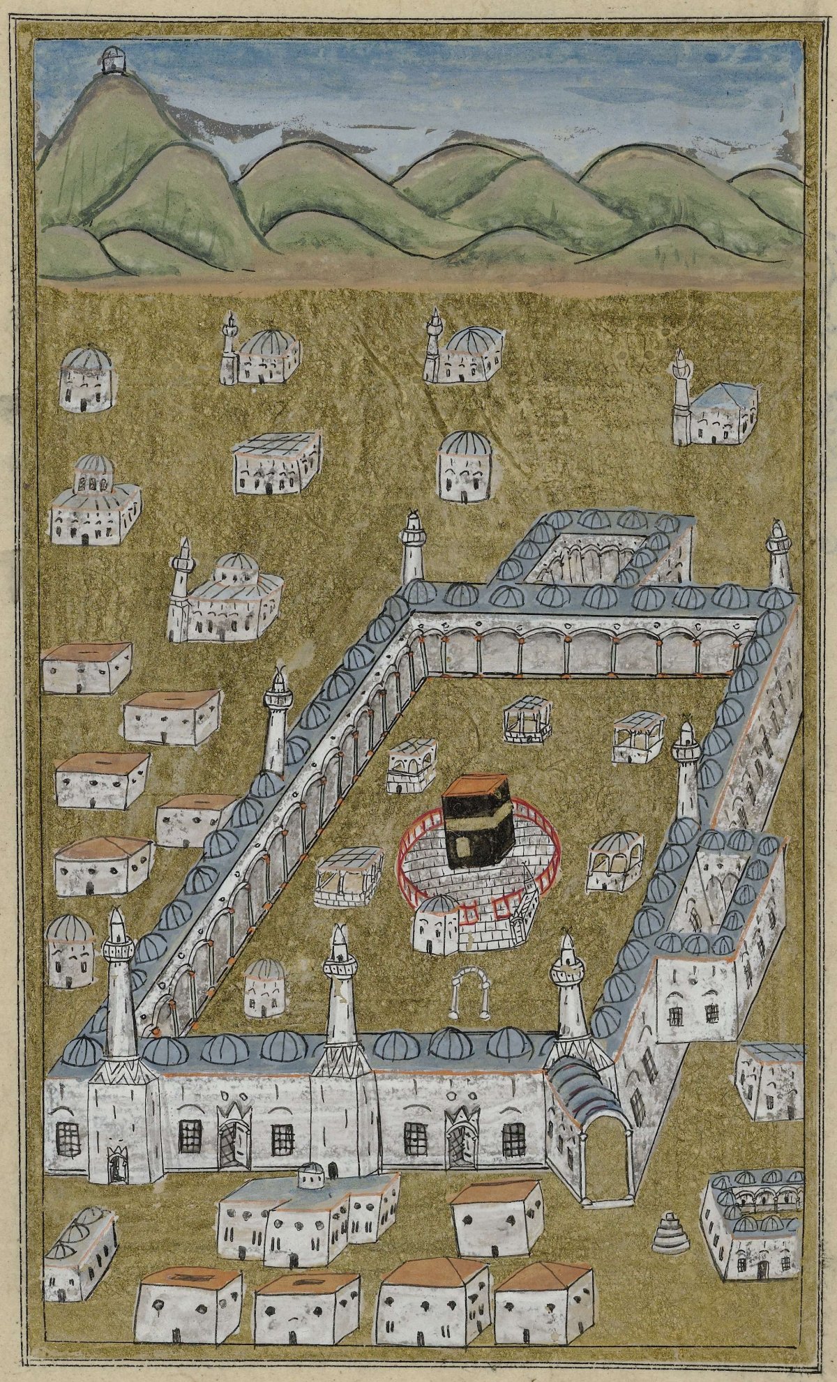 The Kaaba, as the crow flies, anonymous, c. 1800 - c. 1899