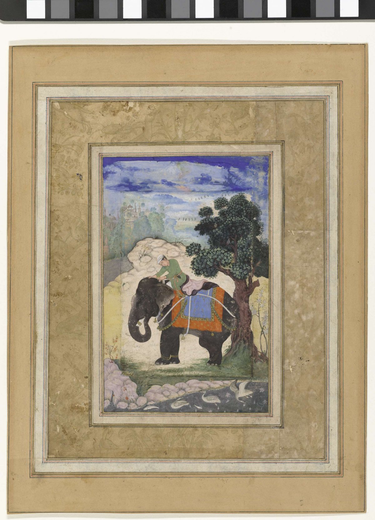 Elephant and rider, Keshavdas, c. 1580 - c. 1590