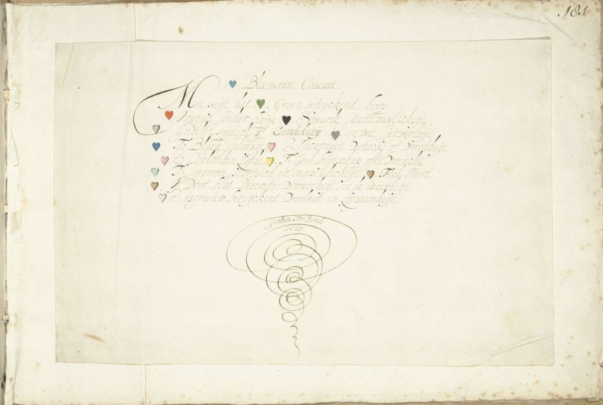 List of color symbols, Gesina ter Borch, 1659