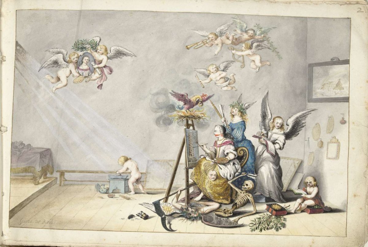 The Victory of Painting over Death, Gesina ter Borch, 1660