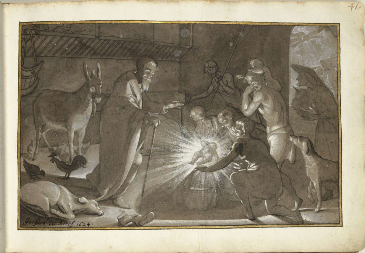 Adoration by the shepherds, Gerard ter Borch (I), 1624