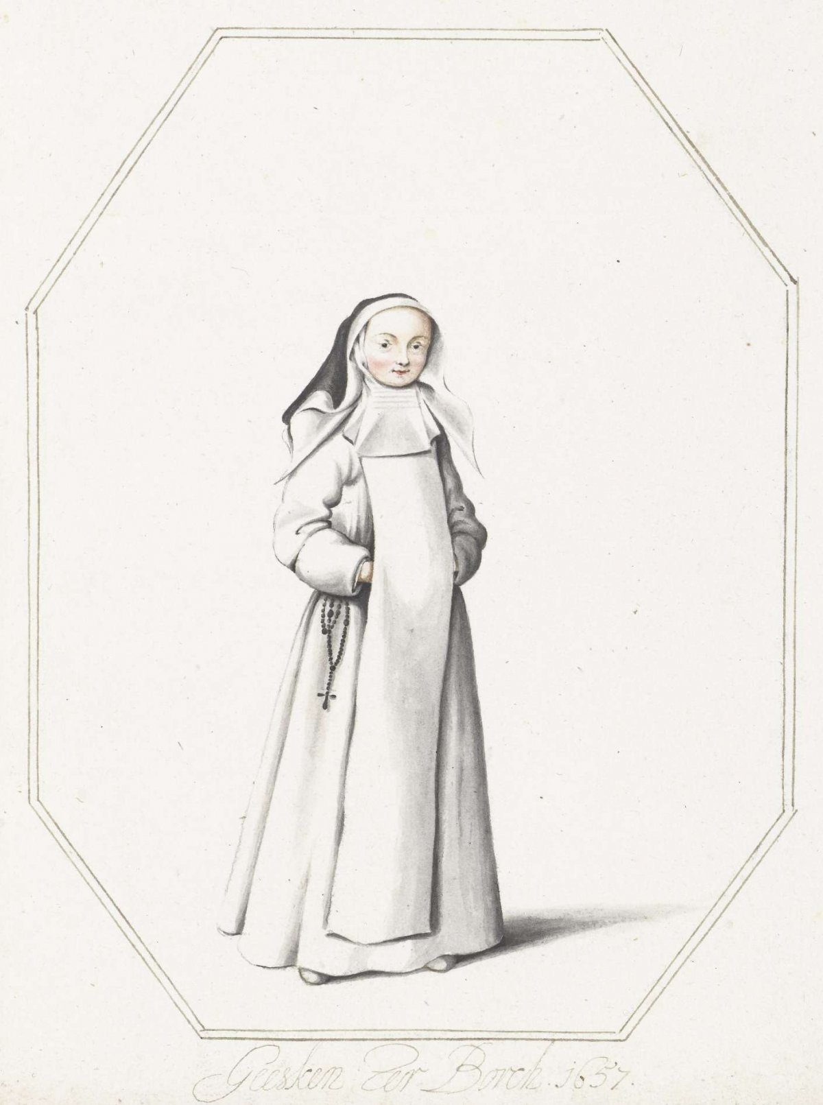 Standing Nun, Gesina ter Borch, 1657