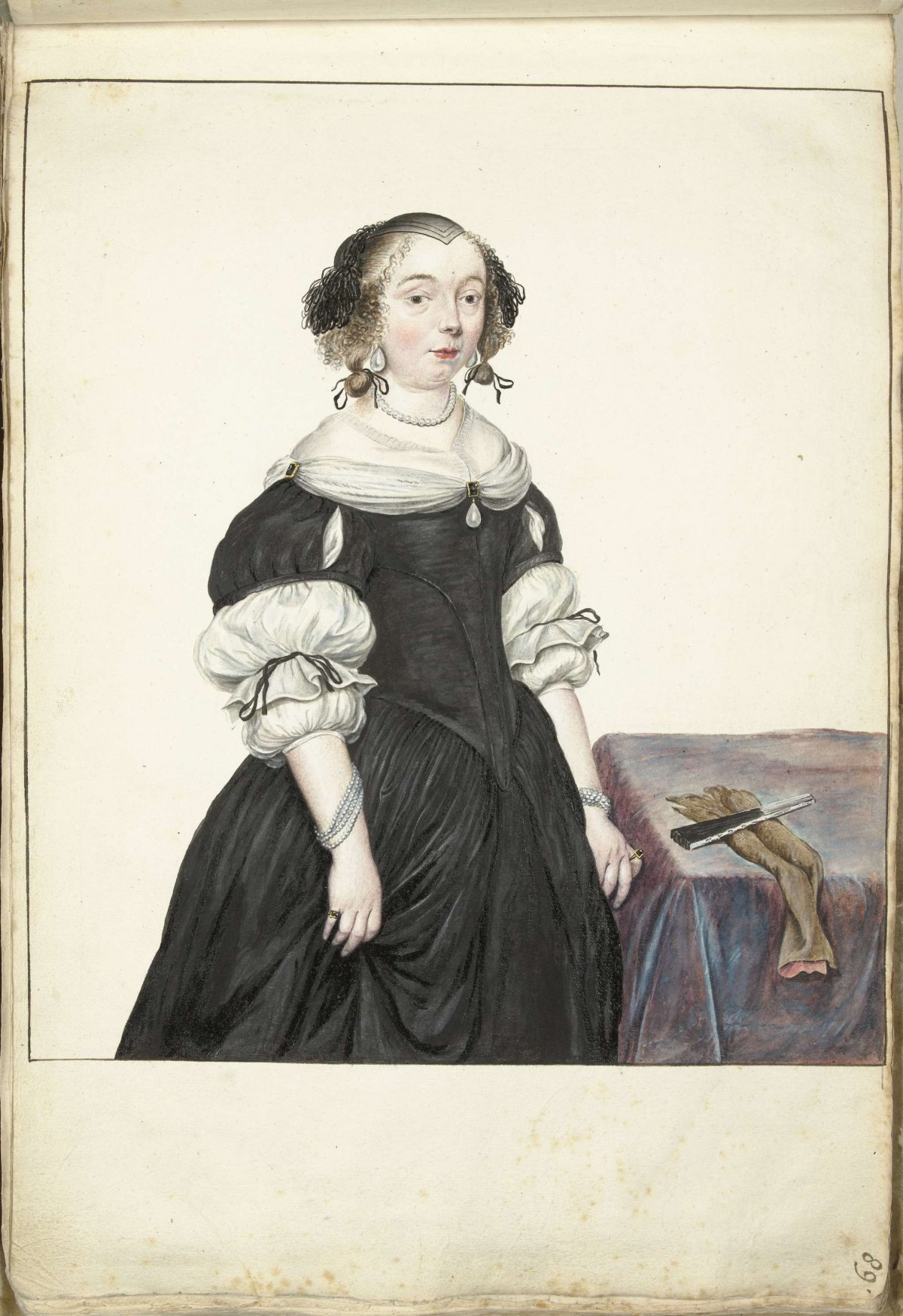 Portrait of a woman, Gesina ter Borch, c. 1670