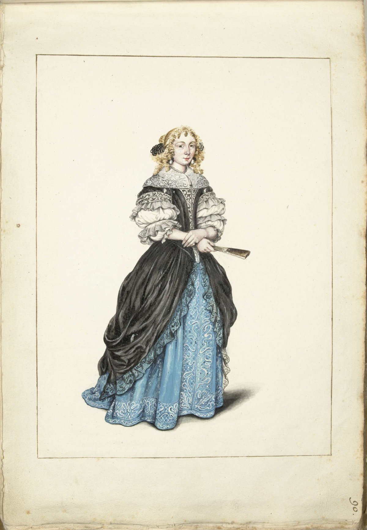 Portrait of a woman (Jenneken?), Gesina ter Borch, c. 1670 - c. 1687