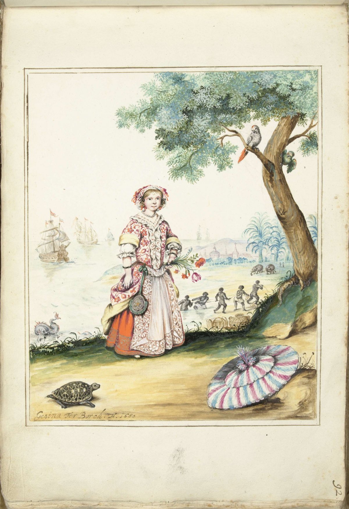 Hillegonda Louise Schellinger in Curaçao, Gesina ter Borch, 1680