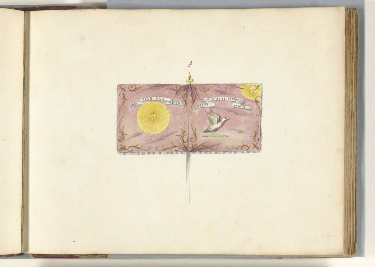 French standard, captured in the battle of Oudenaarde, 1708, anonymous, 1713 - 1720