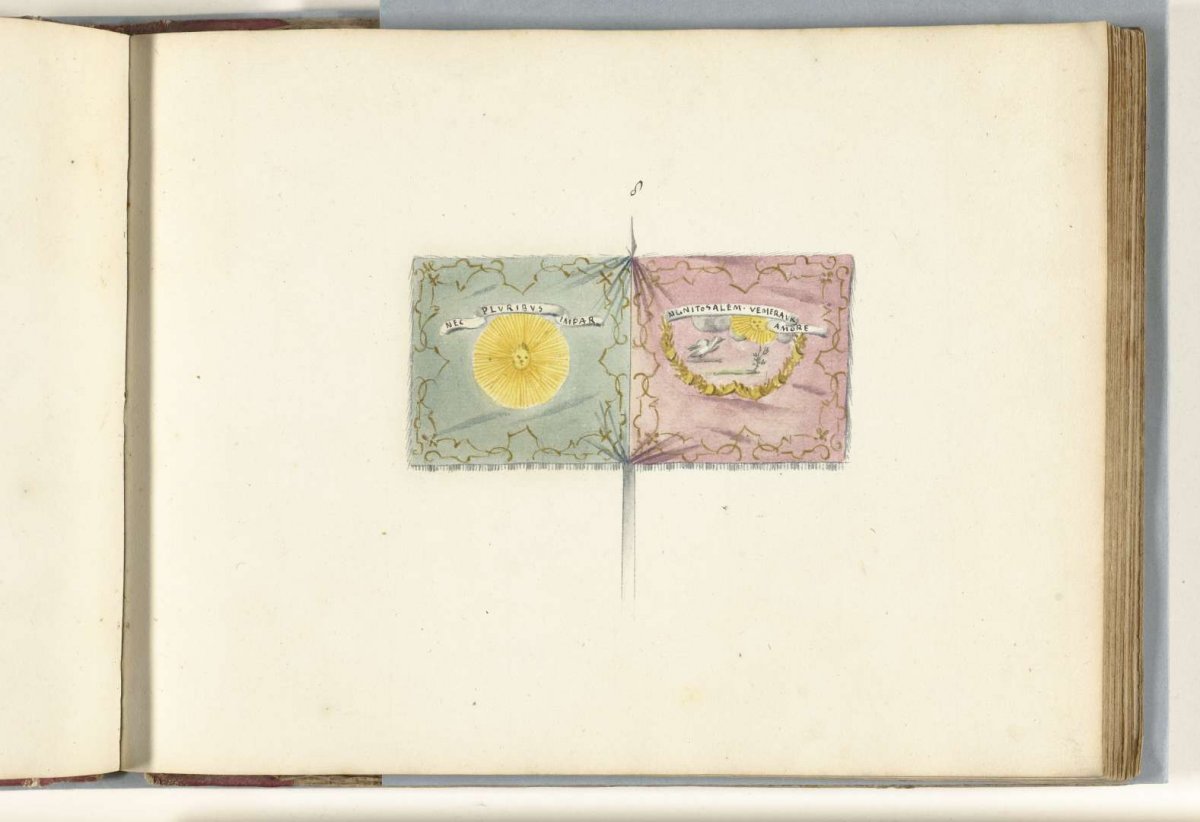 French standard, captured in the battle of Oudenaarde, 1708, anonymous, 1713 - 1720