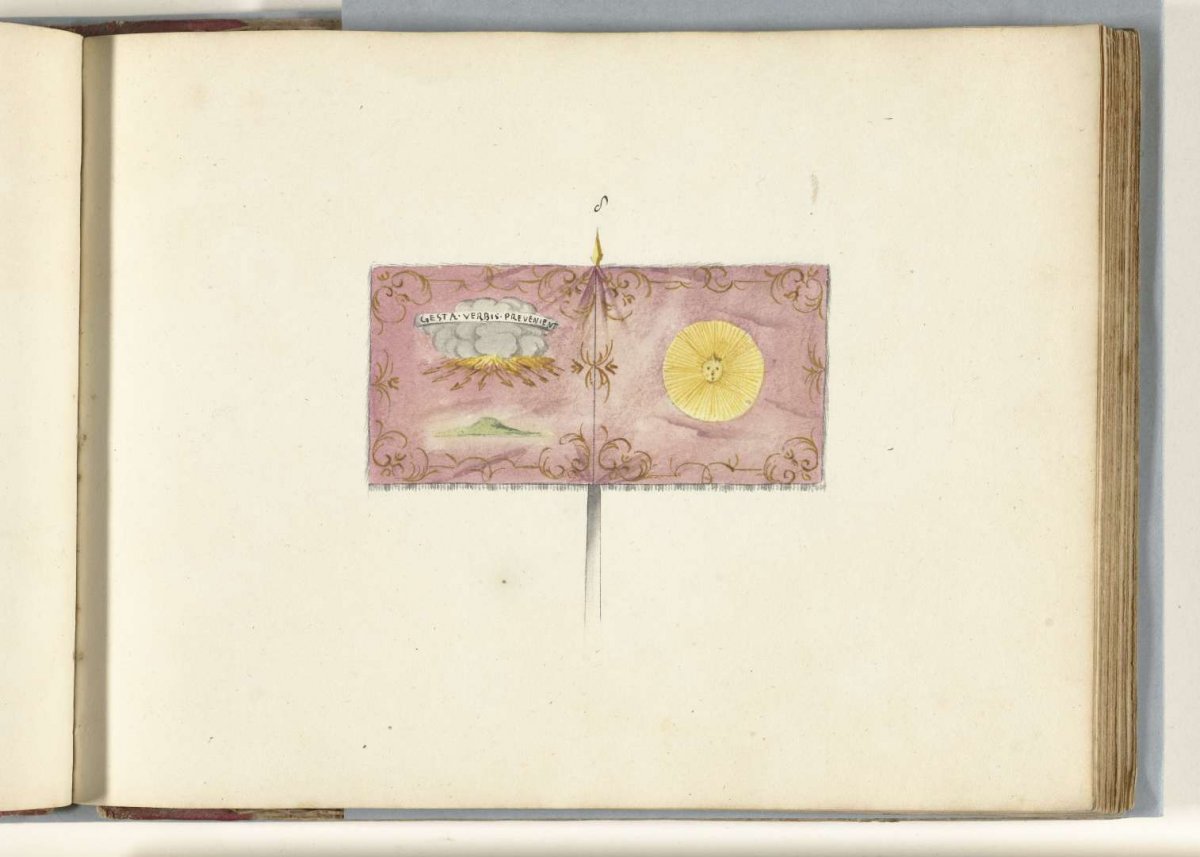 French standard, captured in the battle of Oudenaarde, 1708, anonymous, 1713 - 1720