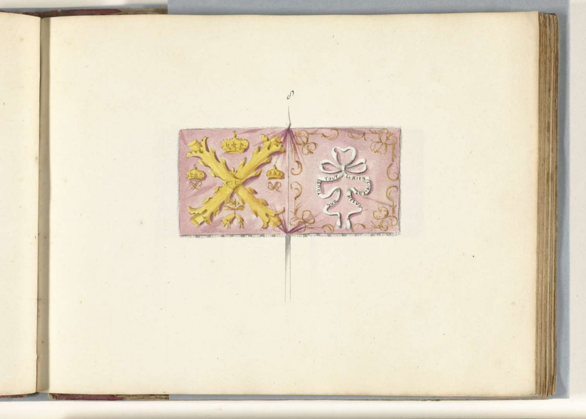 French standard, captured in the battle of Oudenaarde, 1708, anonymous, 1713 - 1720