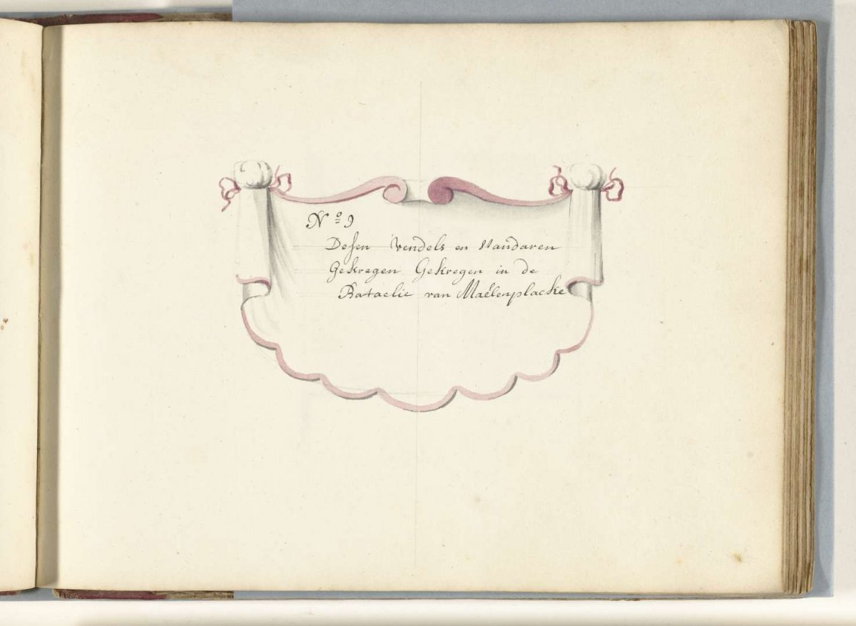 Series title for the group of banners captured at the Battle of Malplaquet, 1709, anonymous, 1713 - 1720