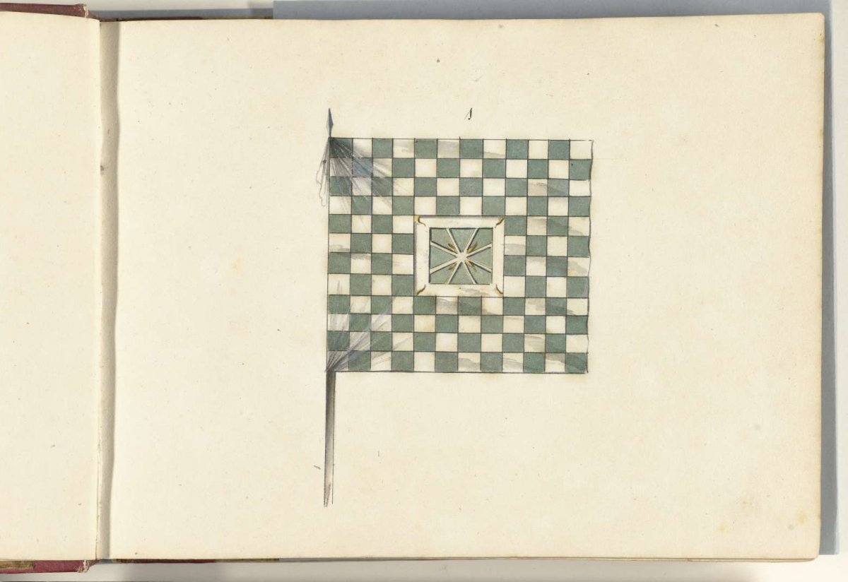 French banner captured in the battle of Spierbach, 1703, anonymous, 1713 - 1720