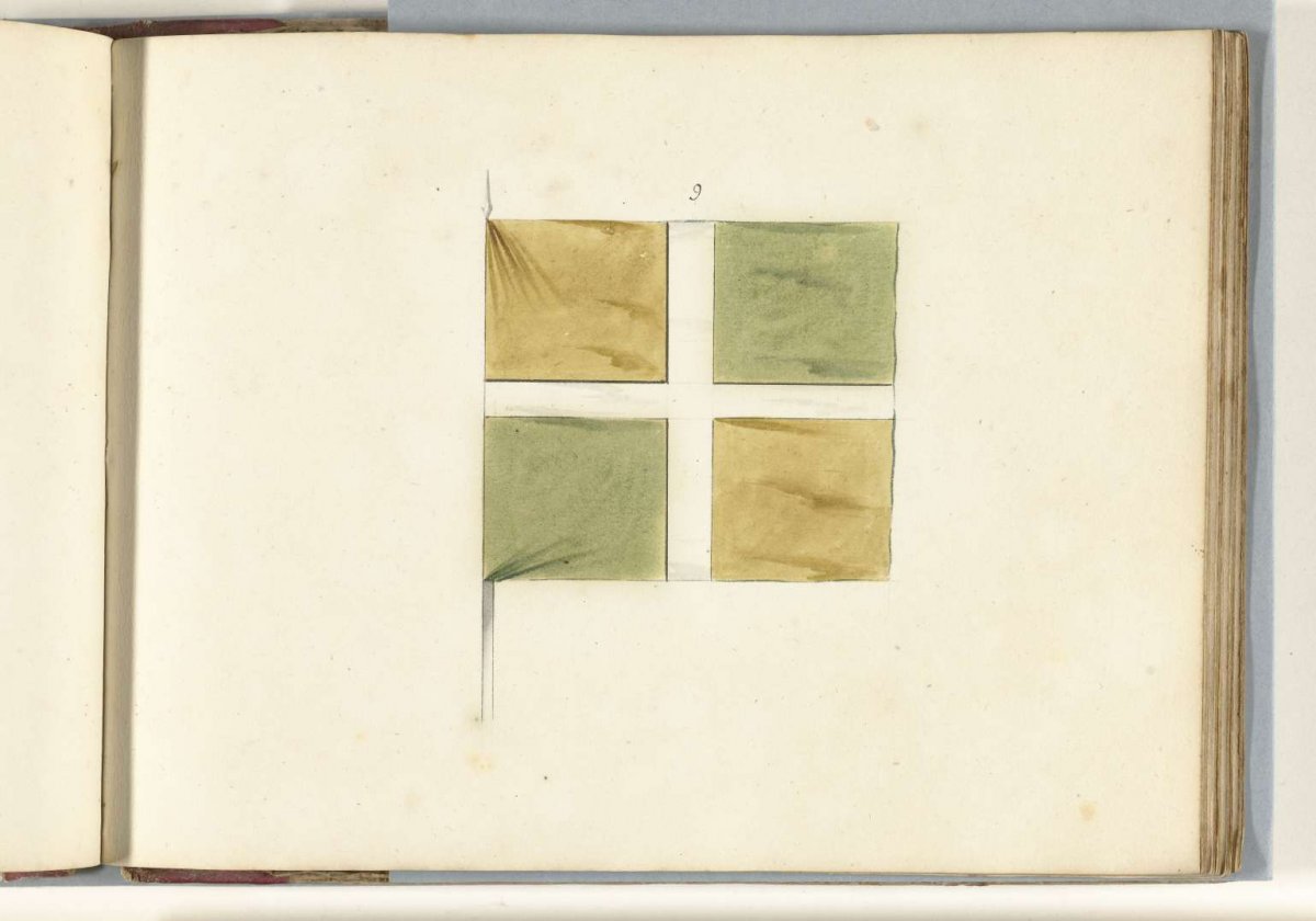 French banner captured in the battle of Malplaquet, 1709, anonymous, 1713 - 1720