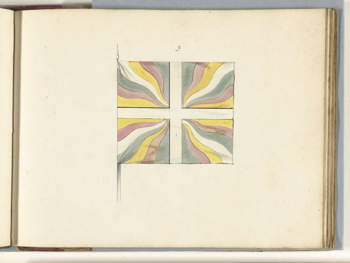 French banner captured in the battle of Malplaquet, 1709, anonymous, 1713 - 1720