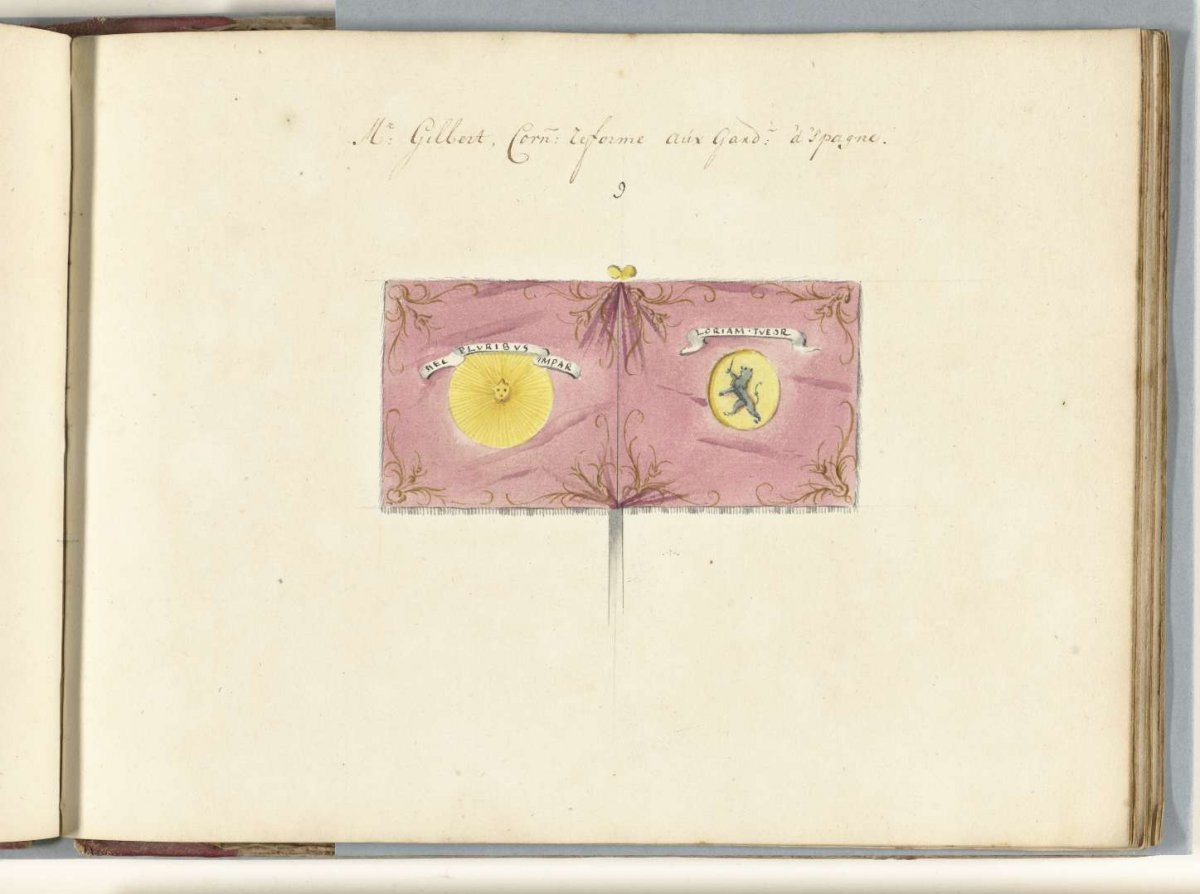 French standard captured in the battle of Malplaquet, 1709, anonymous, 1713 - 1720
