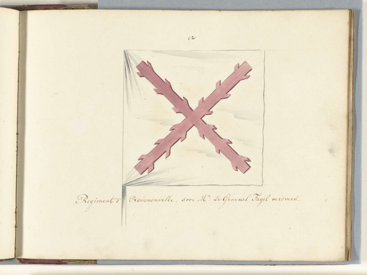 French banner captured at the Scheldt, 1701-1713, anonymous, 1713 - 1720
