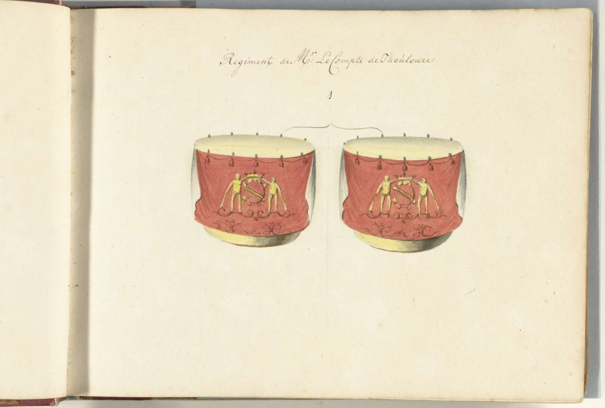 French timpani captured in the battle of Spierbach, 1703, anonymous, 1713 - 1720
