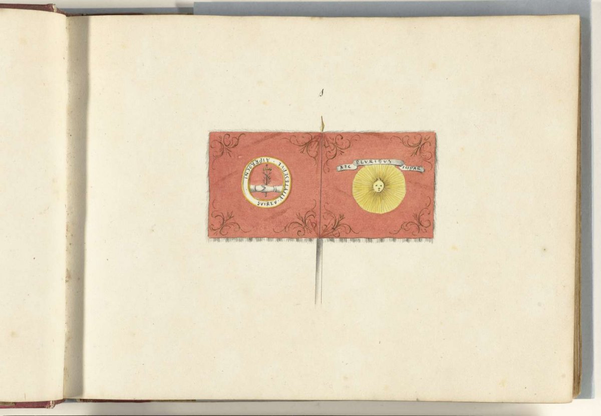 French standard captured in the battle of Spierbach, 1703, anonymous, 1713 - 1720