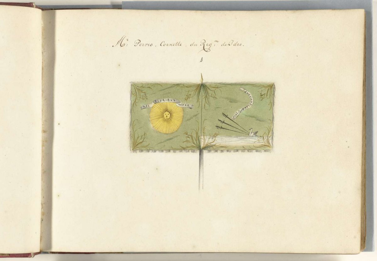 French standard captured in the battle of Spierbach, 1703, anonymous, 1713 - 1720