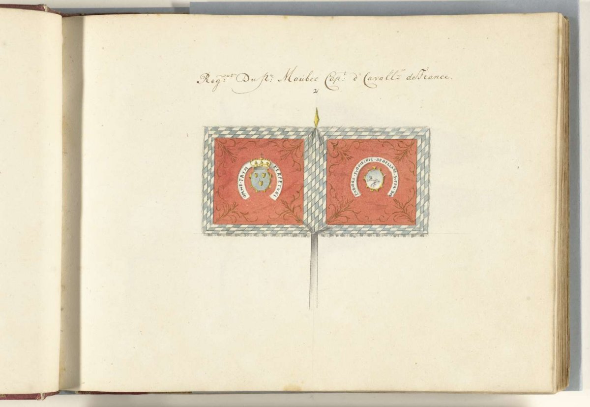 French standard captured in the battle of Ekeren, 1703, anonymous, 1713 - 1720