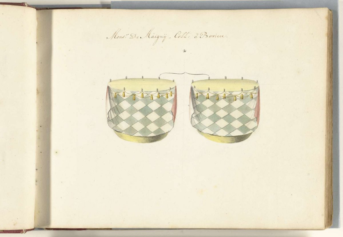 Two French timpani captured in the battle of Ekeren, 1703, anonymous, 1713 - 1720