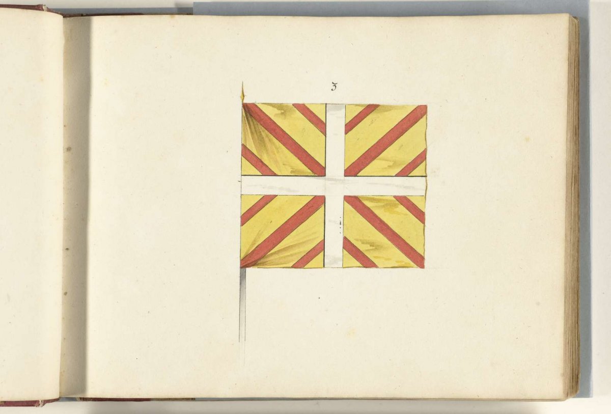 French banner captured near Ostend, 1706, anonymous, 1713 - 1720