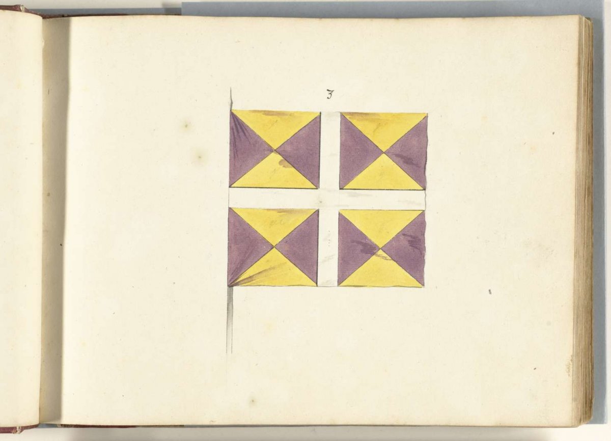 French banner captured near Ostend, 1706, anonymous, 1713 - 1720