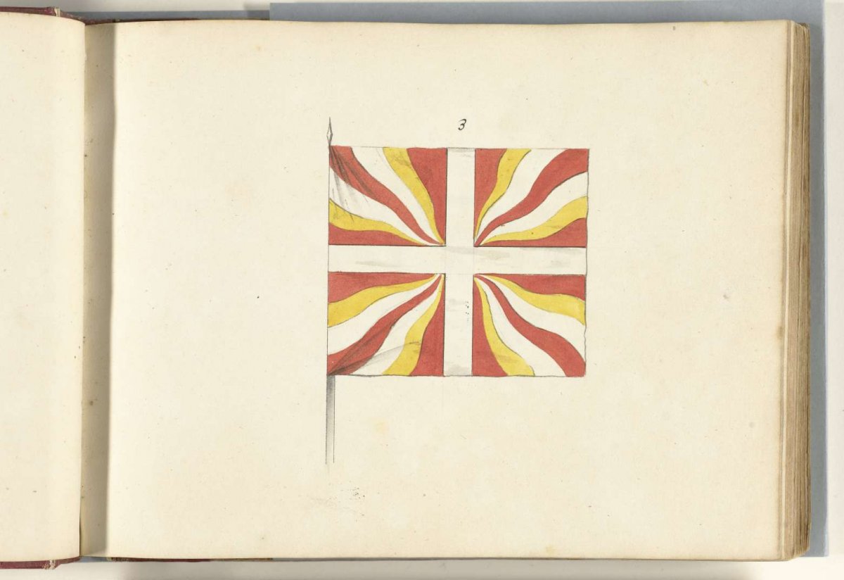 French banner captured near Ostend, 1706, anonymous, 1713 - 1720