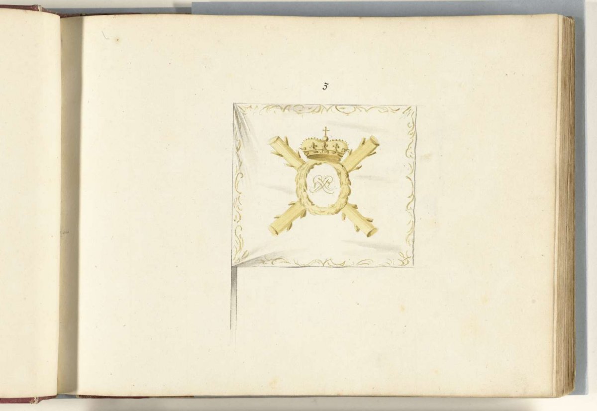 French banner captured near Ostend, 1706, anonymous, 1713 - 1720