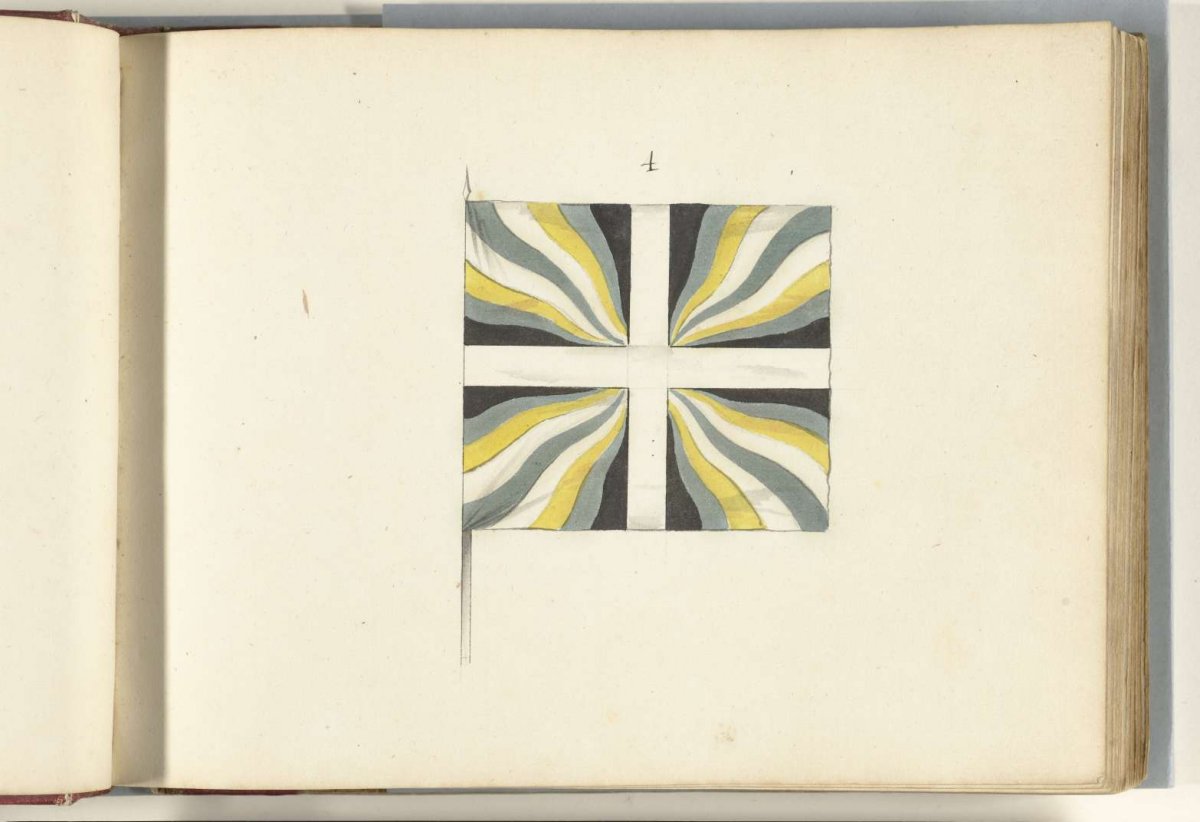 French banner captured at Huy, 1703-1705, anonymous, 1713 - 1720