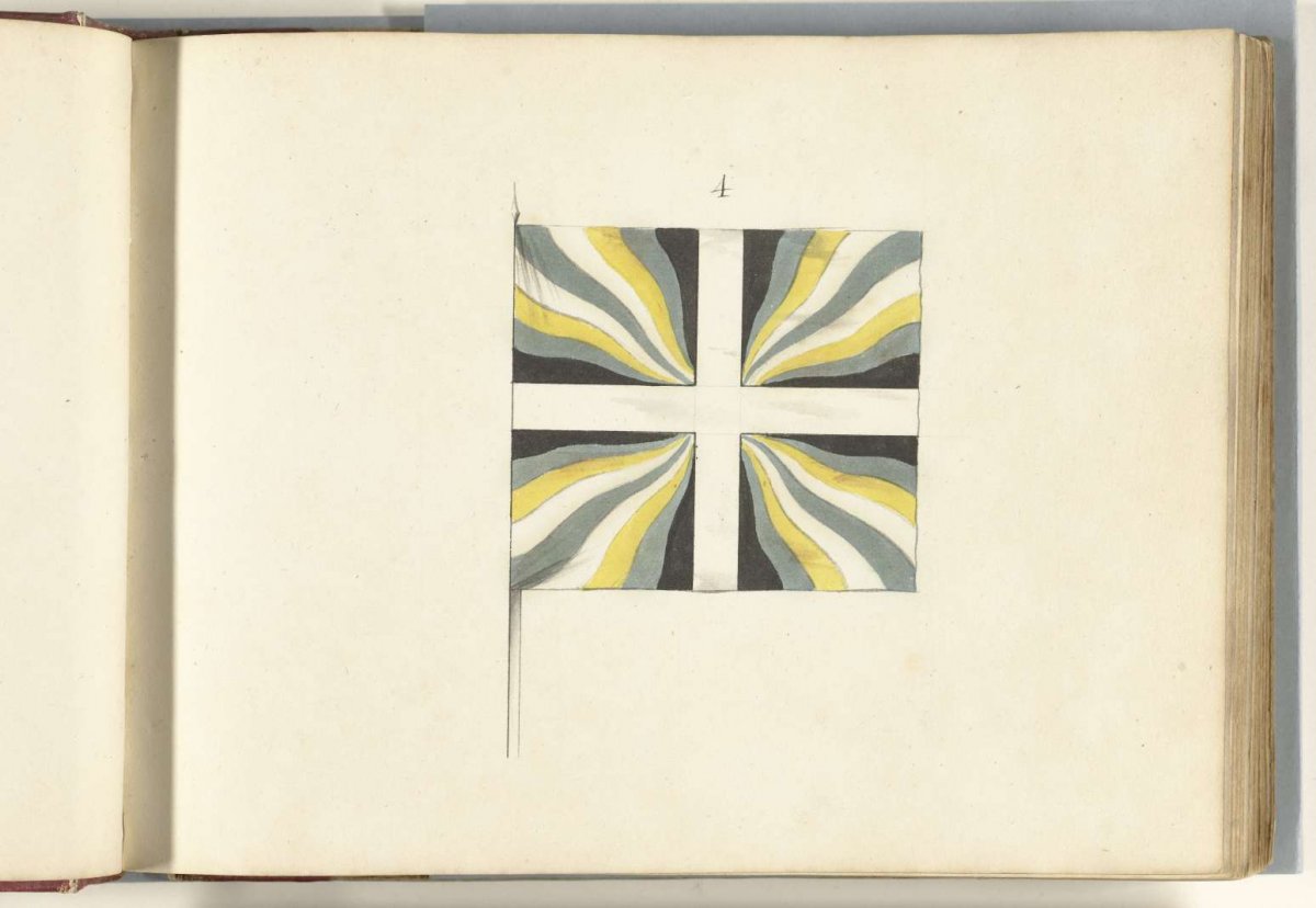 French banner captured at Huy, 1703-1705, anonymous, 1713 - 1720