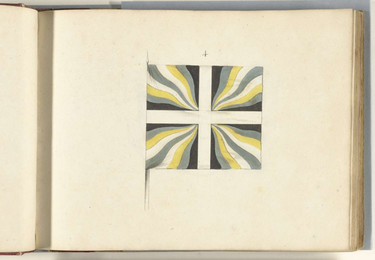 French banner captured at Huy, 1703-1705, anonymous, 1713 - 1720