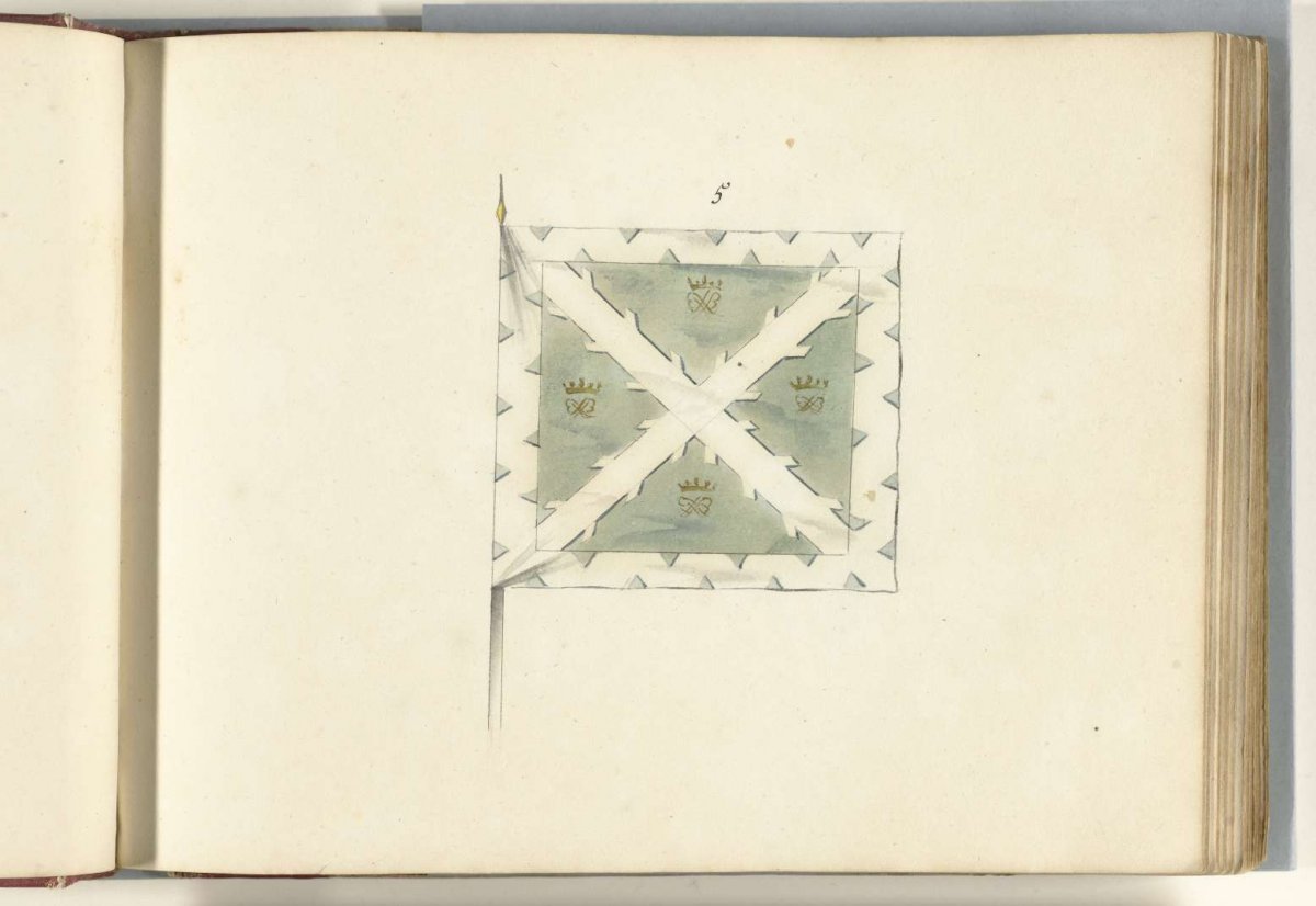 French banner captured at Ath, 1706, anonymous, 1713 - 1720