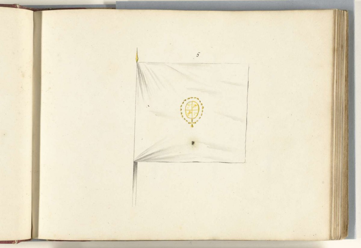 French banner captured at Ath, 1706, anonymous, 1713 - 1720