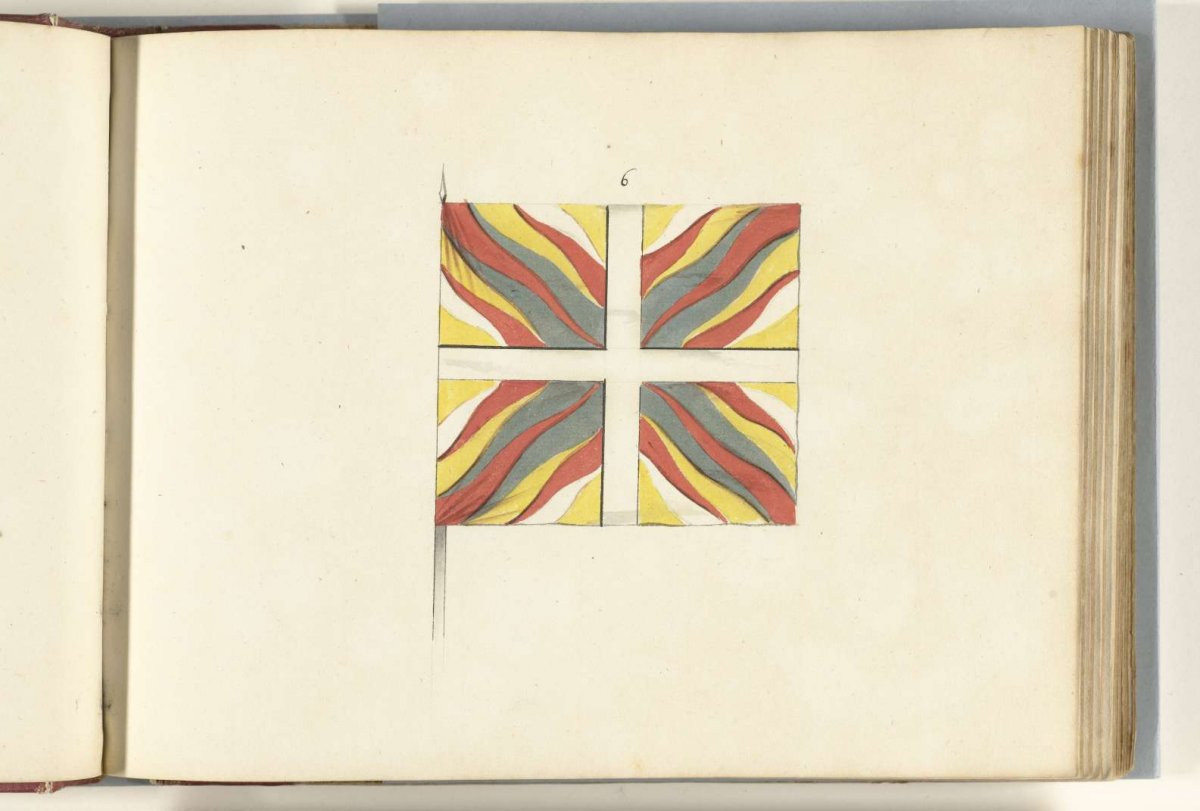 French banner captured at the battle of Ramillies, 1706, anonymous, 1713 - 1720
