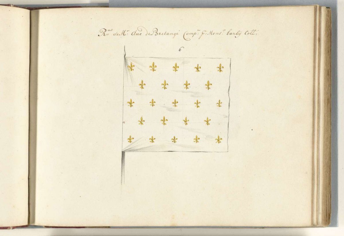French banner captured at the battle of Ramillies, 1706, anonymous, 1713 - 1720