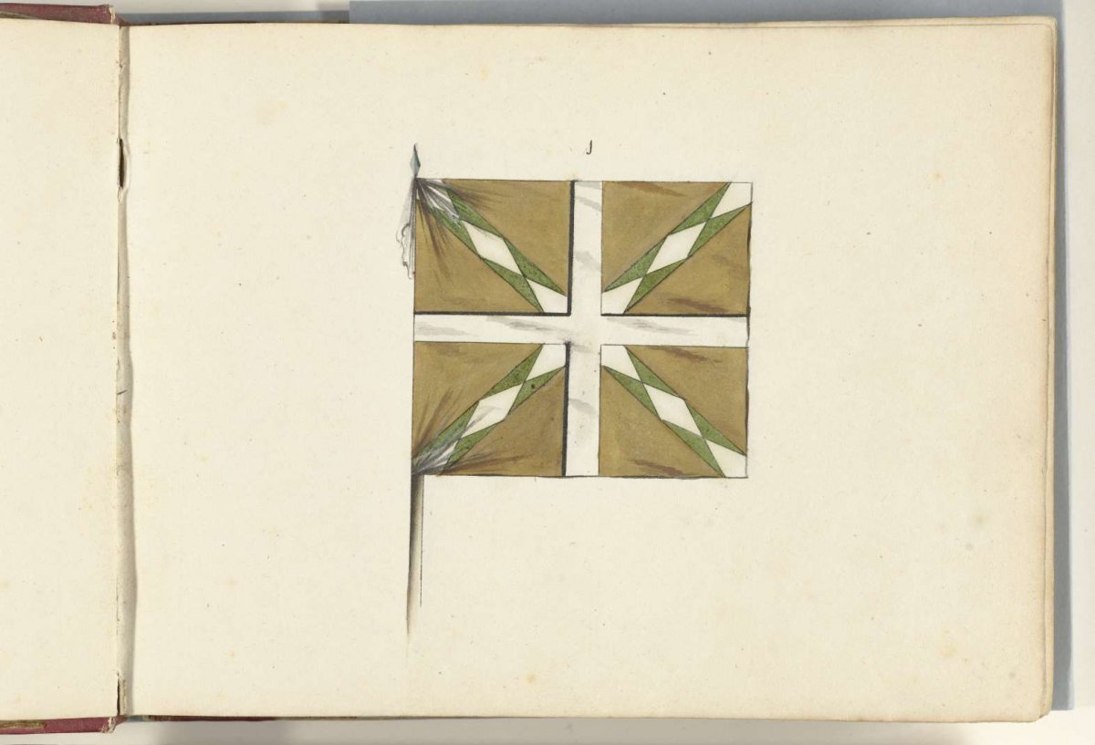 French banner captured in the battle of Spierbach, 1703, anonymous, 1713 - 1720