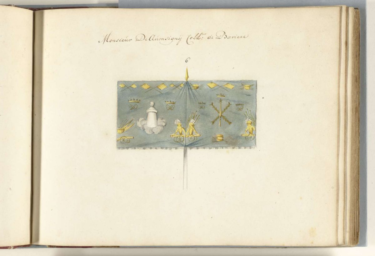 French standard captured at the battle of Ramillies, 1706, anonymous, 1713 - 1720