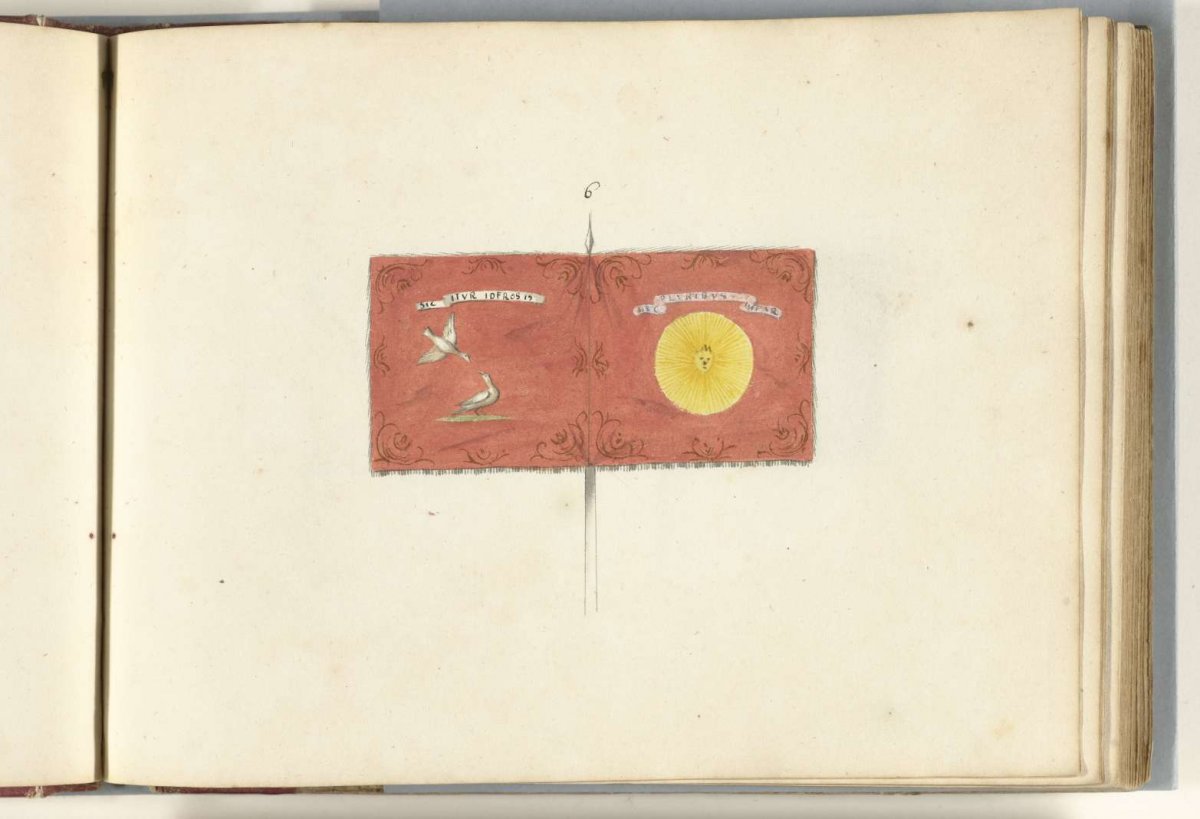 French standard captured at the battle of Ramillies, 1706, anonymous, 1713 - 1720