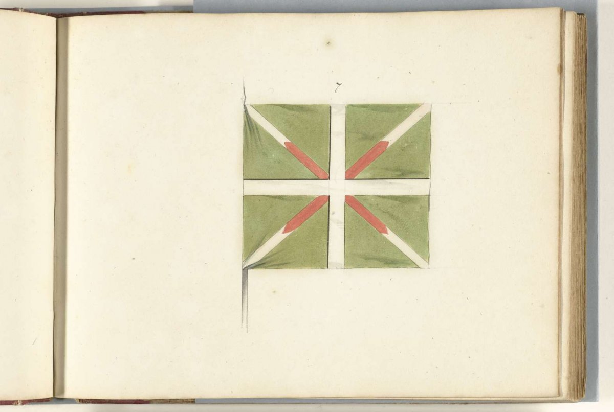 French banner captured at Dendermonde, 1706, anonymous, 1713 - 1720