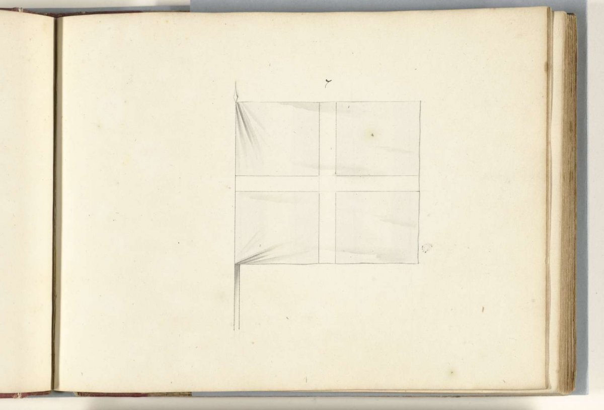 French banner captured at Dendermonde, 1706, anonymous, 1713 - 1720