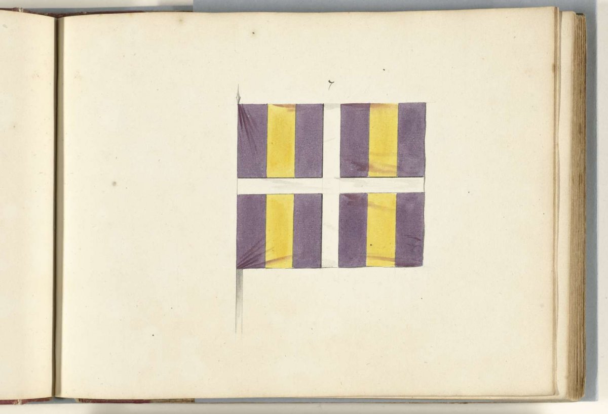 French banner captured at Dendermonde, 1706, anonymous, 1713 - 1720