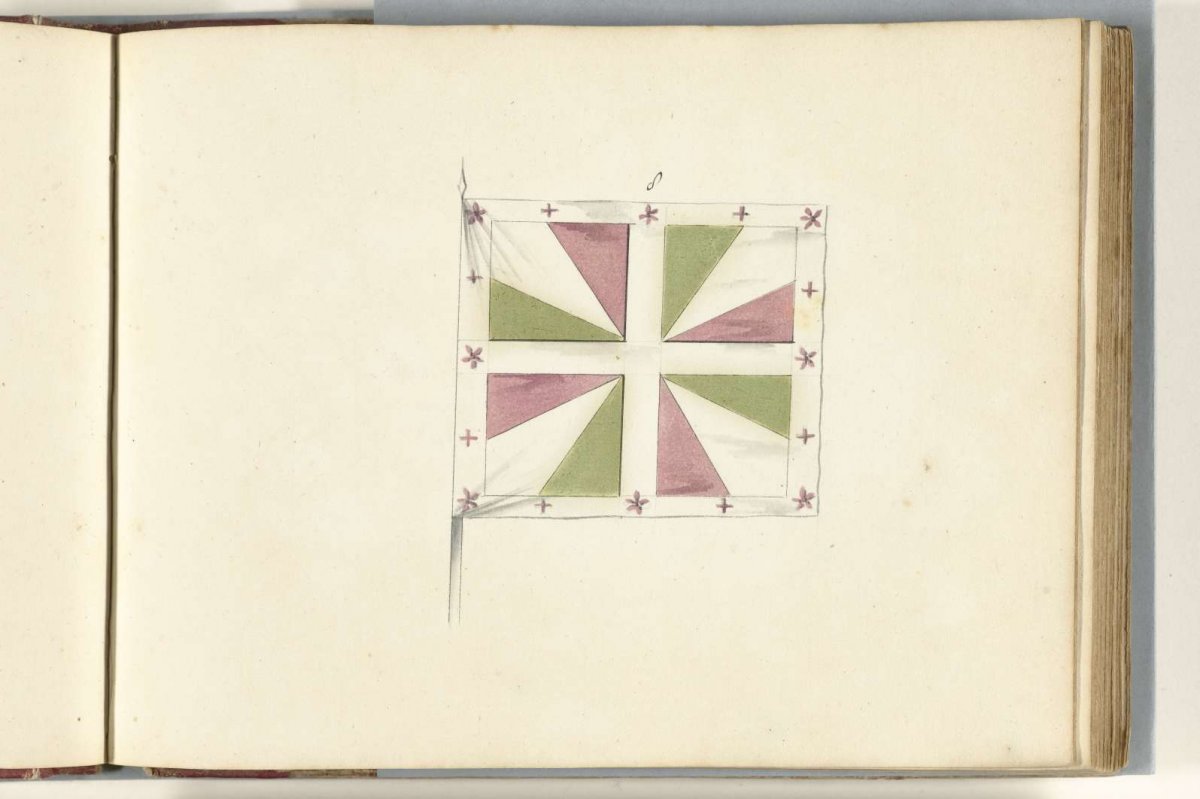 French banner captured in the battle of Oudenaarde, 1708, anonymous, 1713 - 1720