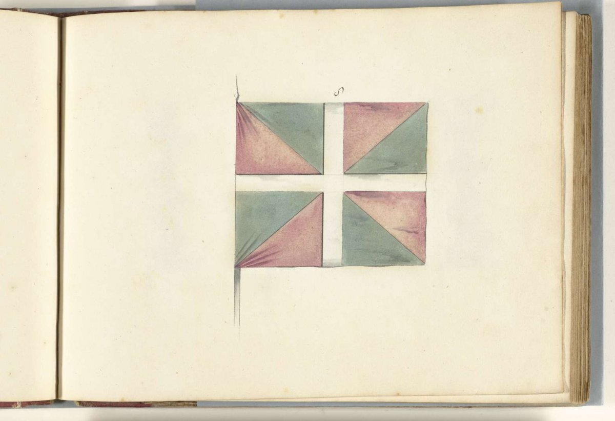 French banner captured in the battle of Oudenaarde, 1708, anonymous, 1713 - 1720