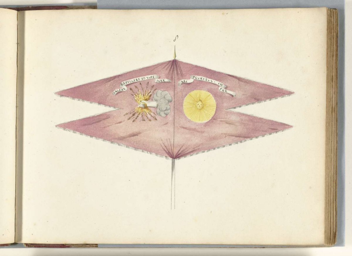 French standard, captured in the battle of Oudenaarde, 1708, anonymous, 1713 - 1720