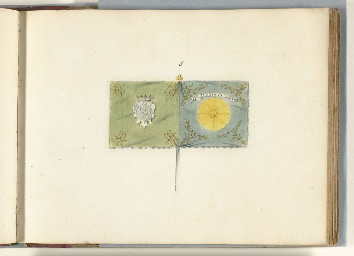 French standard, captured in the battle of Oudenaarde, 1708, anonymous, 1713 - 1720