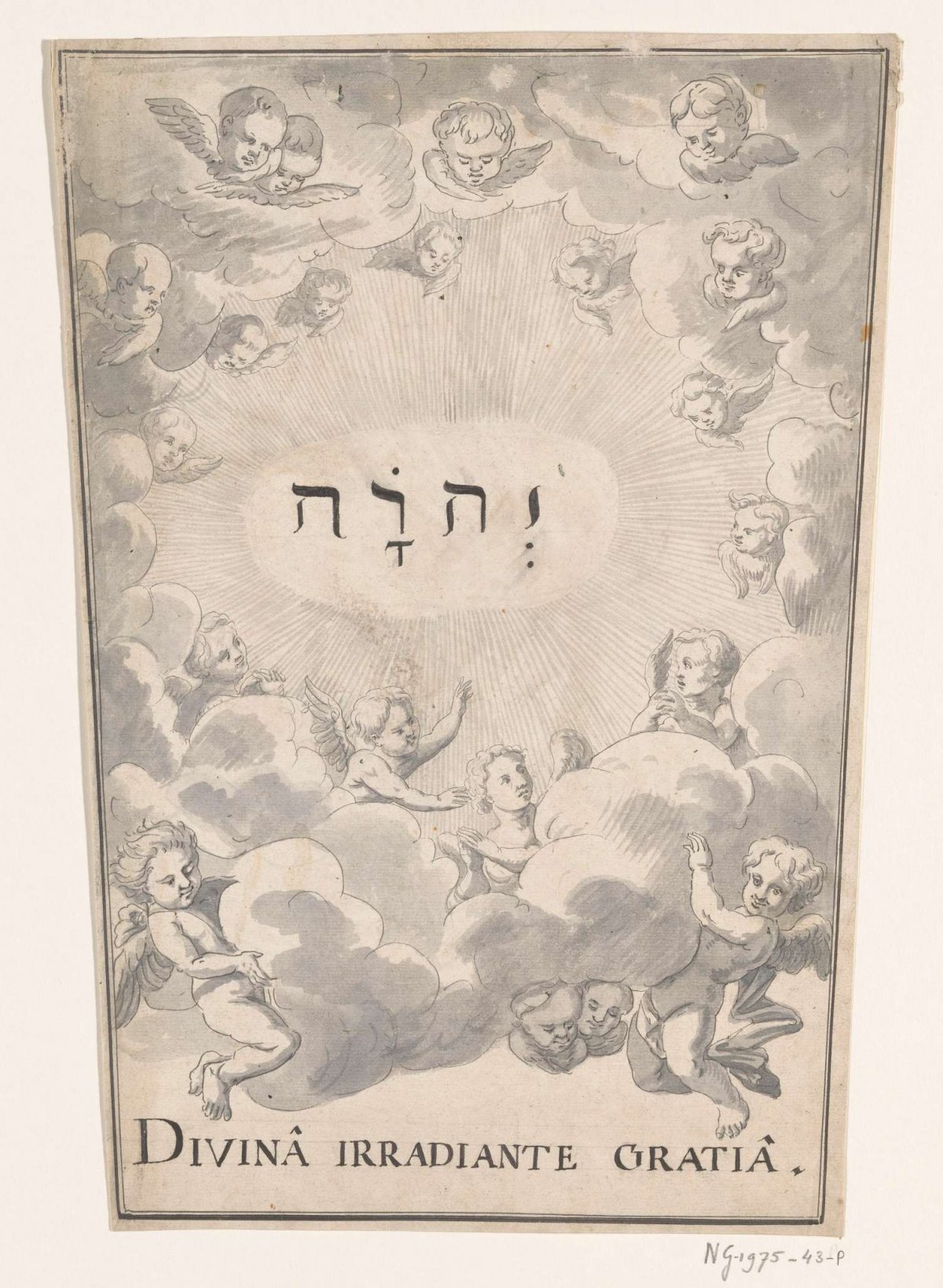 Allegorical emblem at the Peace of Rijswijk, 1697, anonymous, 1697