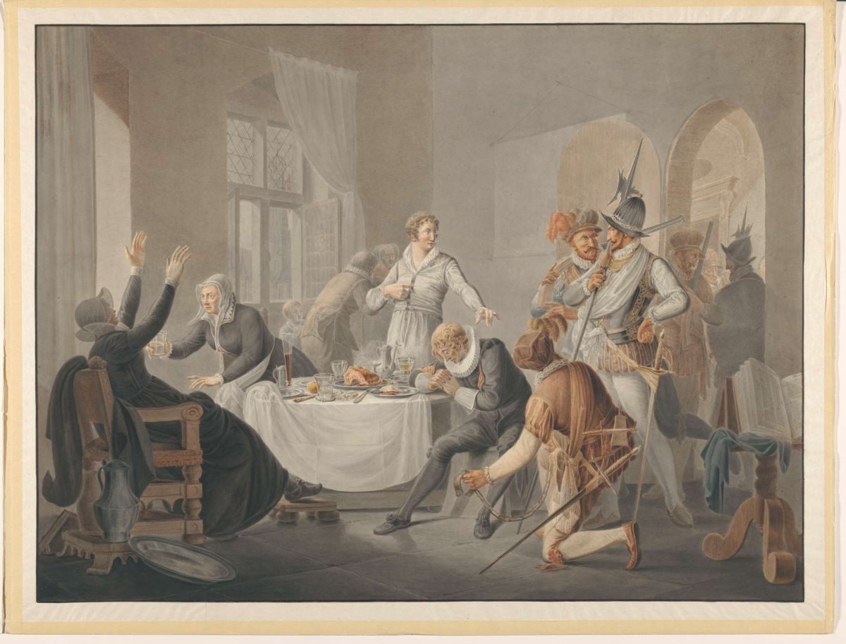 P.D. Hasselaer makes himself known when the Spaniards wanted to capture his brother Claes Dirkz. in his place., Pieter Bartholomeusz. Barbiers, 1809 - 1810
