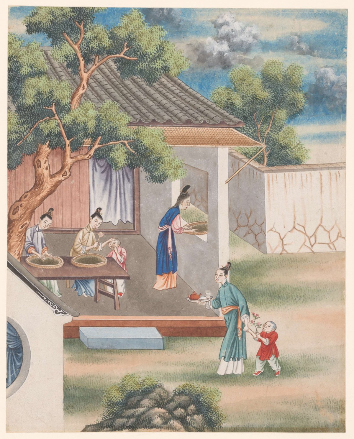Sorting the tea, anonymous, c. 1770