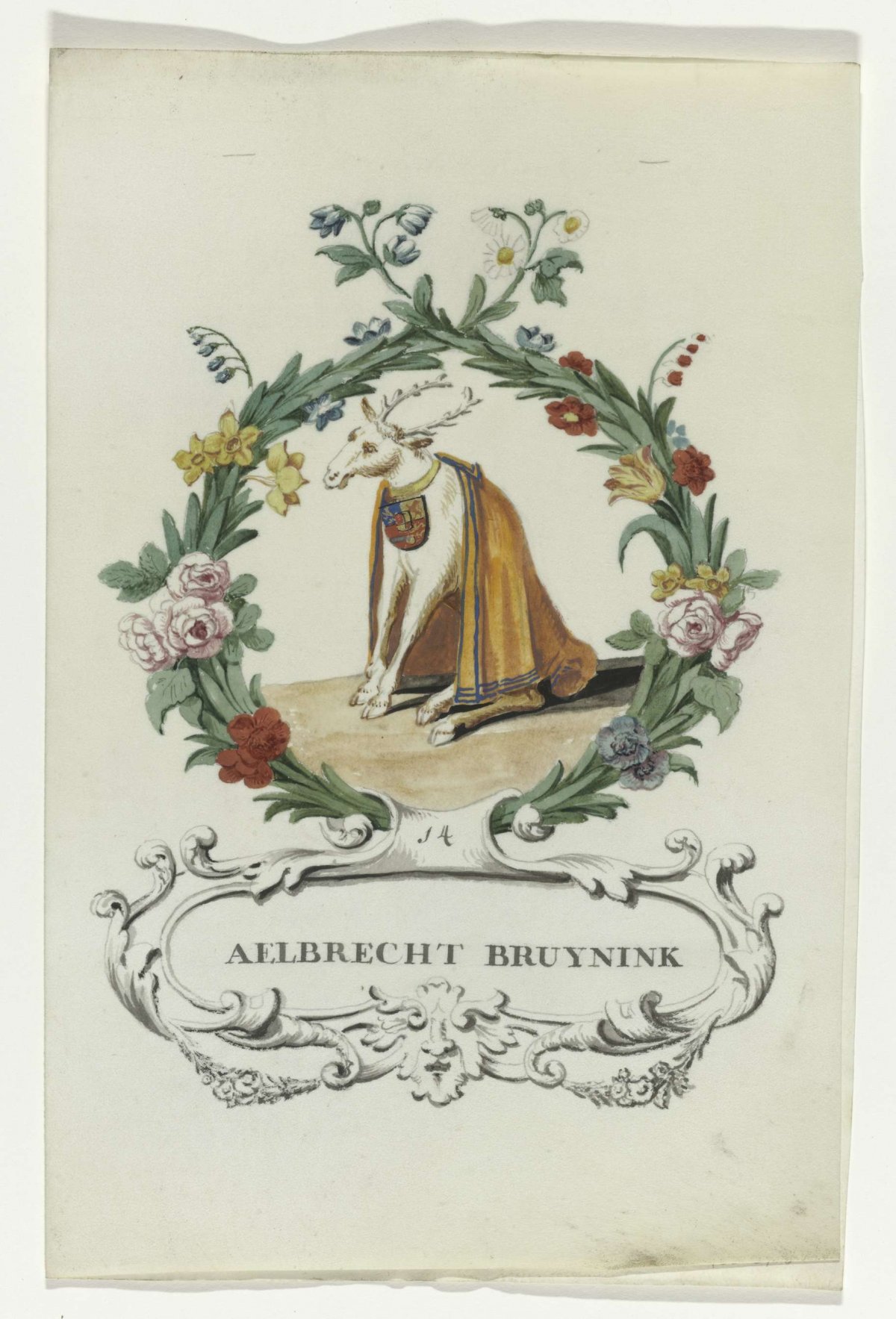Cartoon by Aelbrecht Bruynink, anonymous, 1710 - 1720